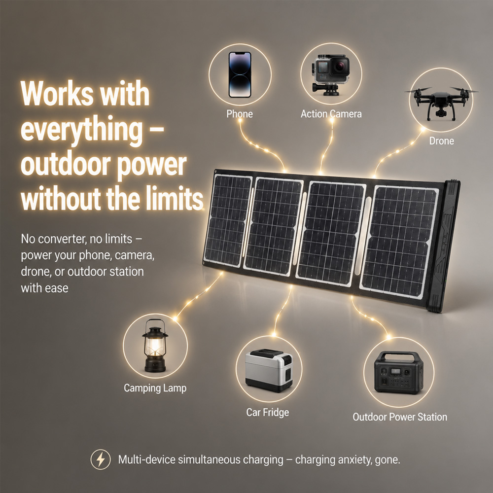 40W 18V opvouwbaar zonnepaneel - Drone Solar Charger recensie en prijs